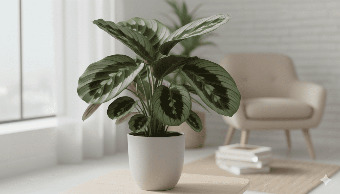 Calathea Orbifolia Korbmarante bei Qortraxdhod