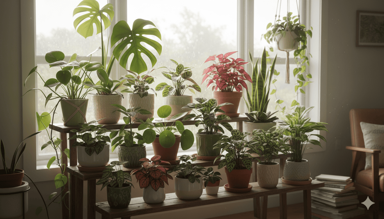 Schöne Zimmerpflanzen Kollektion bei Qortraxdhod
